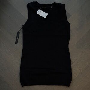 BCBG Black Knit wool vest Top